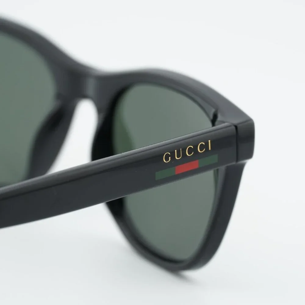 Gucci GG1985S 001 Sunglasses Black Square Frame, Grey Lenses